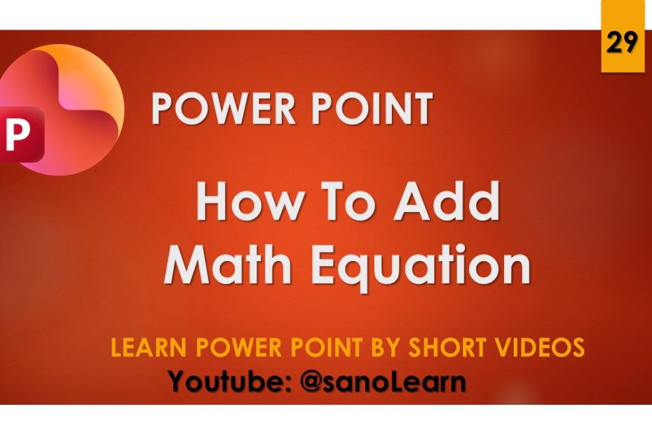 29-How To Add Math Equation In Powerpoint 2024