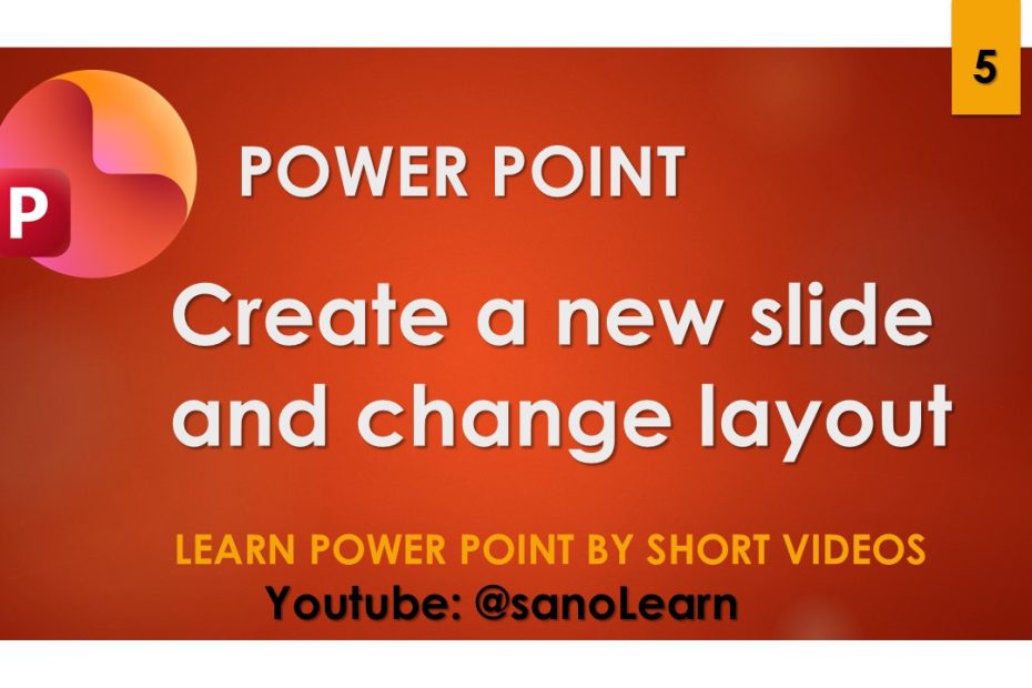 5- How to Create a new slide and change layouts in powerpoint