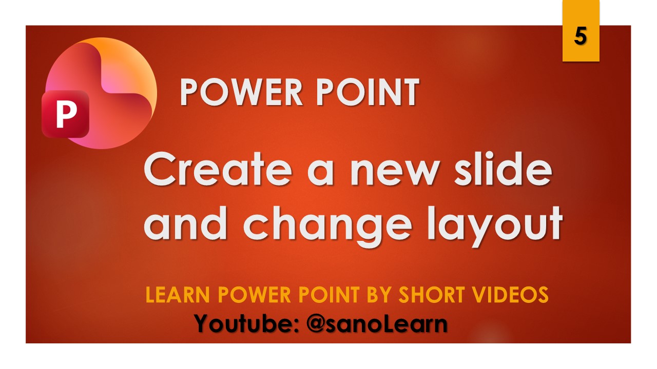 5- How to Create a new slide and change layouts in powerpoint