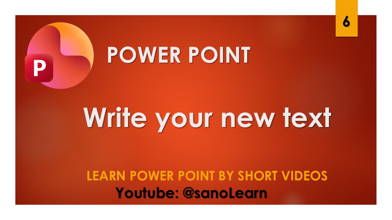 6- How to add text to power point slide