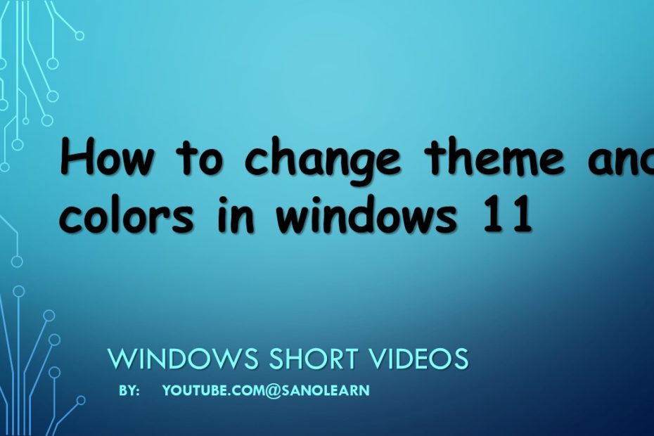 Change your windows 11 theme and its color to a have new fresh look on your windows, Use light or dark mode in windows 11